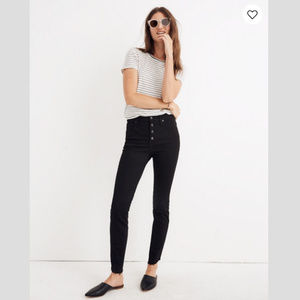 Madewell 10" High-Rise Tulip Hem Skinny Jeans